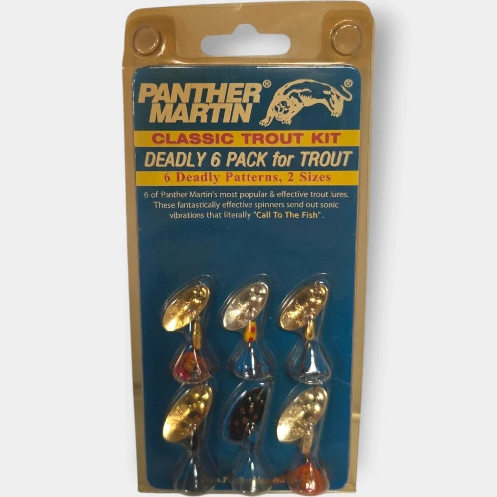 NEW Panther Martin Classic Trout Kit 6 Pack Inline Spinner Fishing Lures Sealed